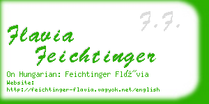 flavia feichtinger business card